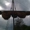 Square sail on sailing cog for Ridley Scott's Robin Hood