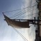 Barge squaresail for fire sequence Exodus, Gods and Kings