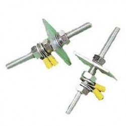 M10 Zinc plated anode through  bolts
