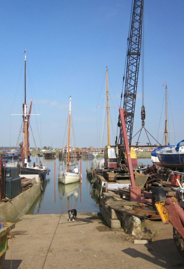 Slipway at Downs Road boatyard